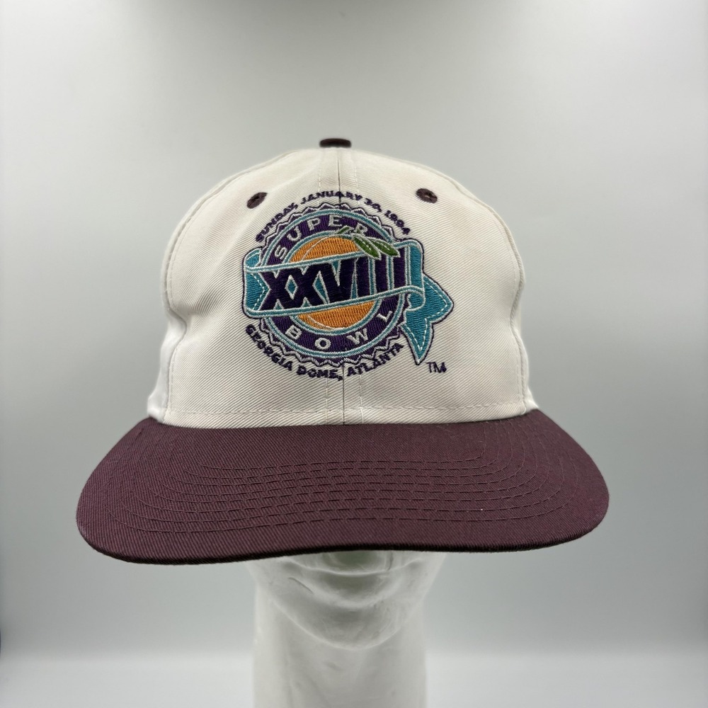Vintage Super Bowl XXVIII Hat Cap Snap Back One Size NFL Football Logo 7 90s